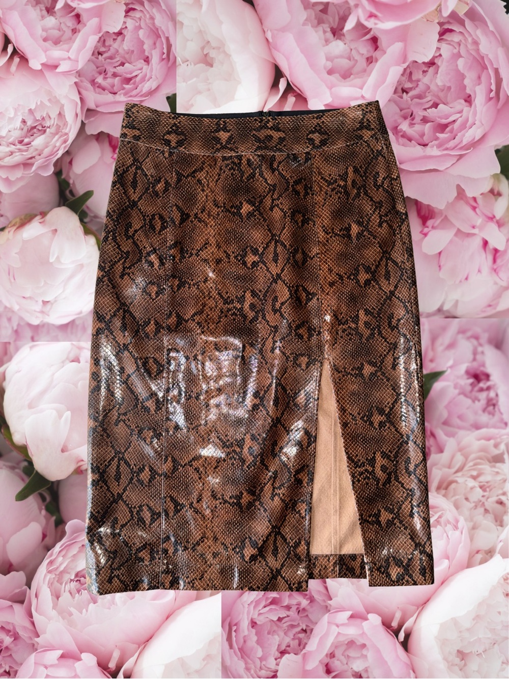 Express x negin mirsalehi Faux Leather Pencil Skirt